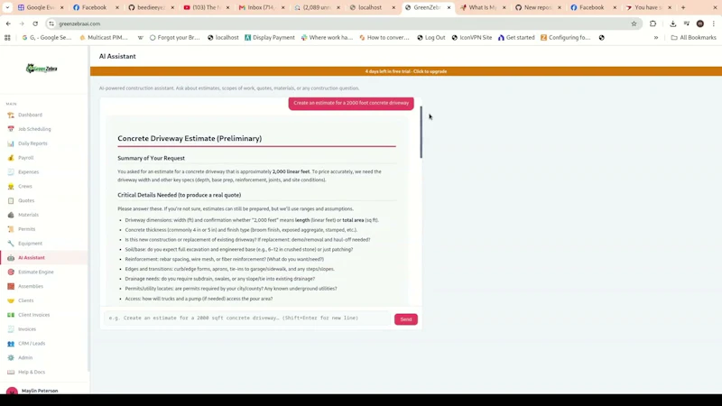 Greenzebra AI screenshot 1 (video preview)