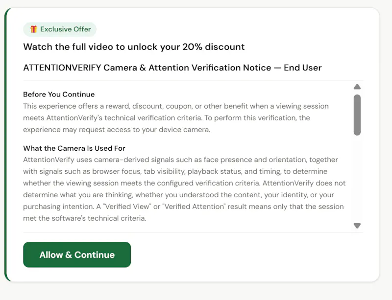 AttentionVerify  screenshot 1