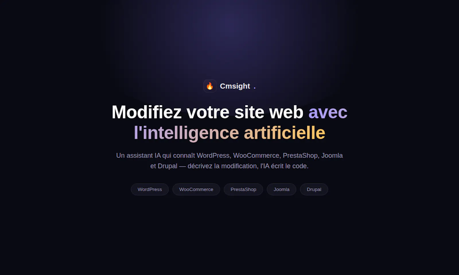 Cmsight — edit WordPress & more with AI screenshot 1
