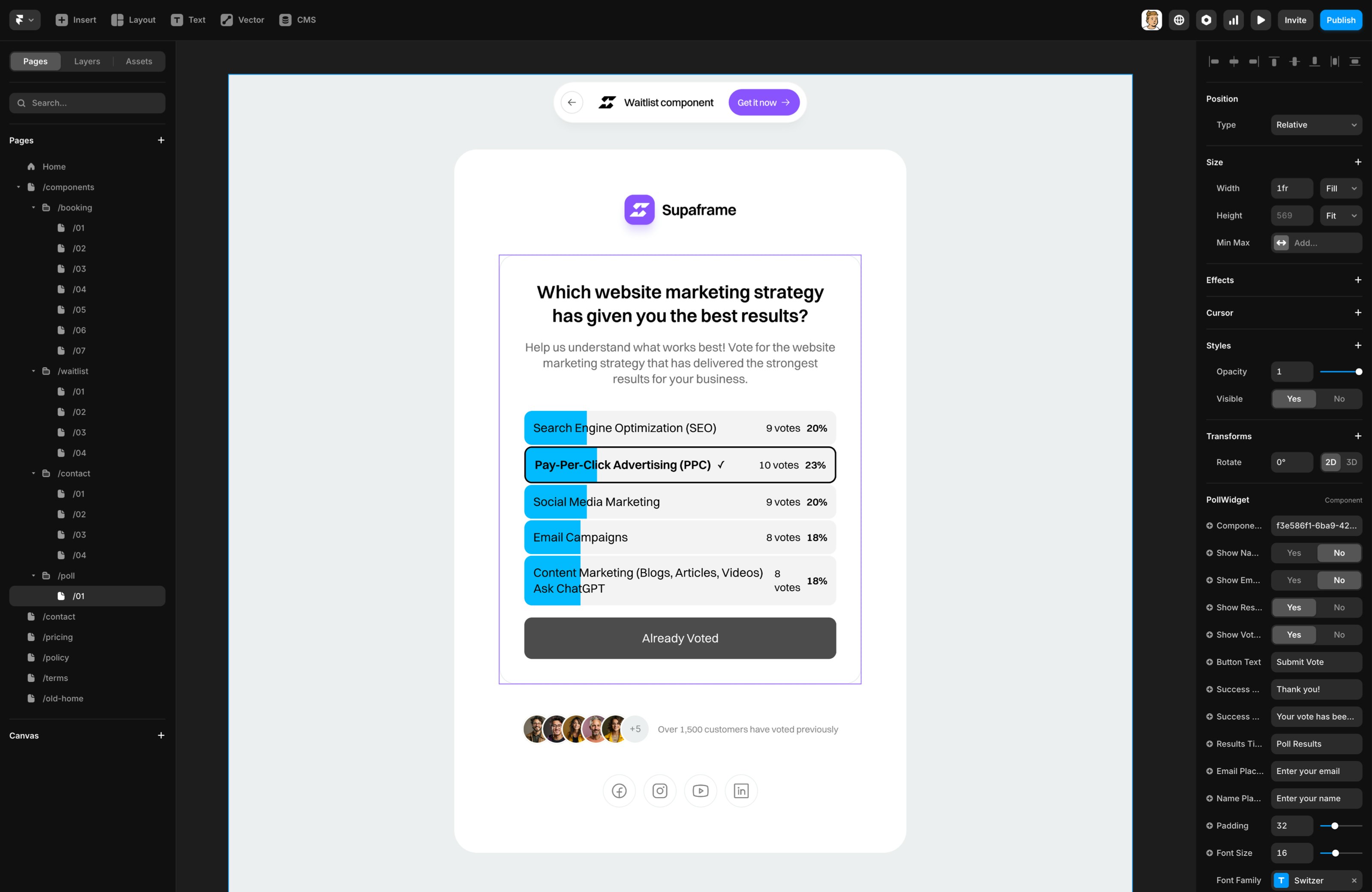 Supaframe - Gösterge Tablosu ile Framer Bileşenleri medya 5