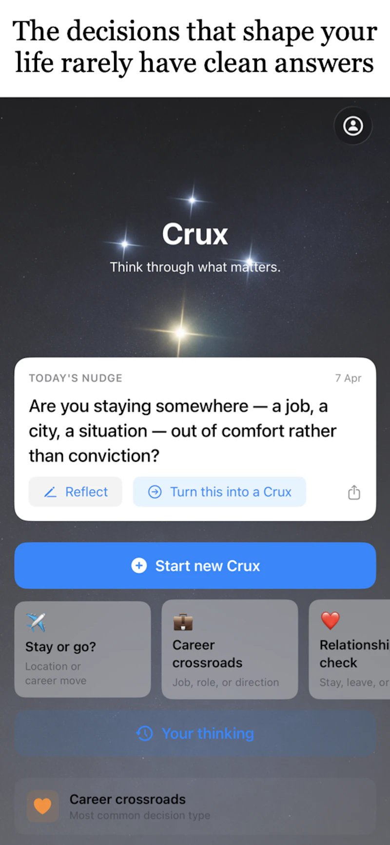 Crux screenshot 1