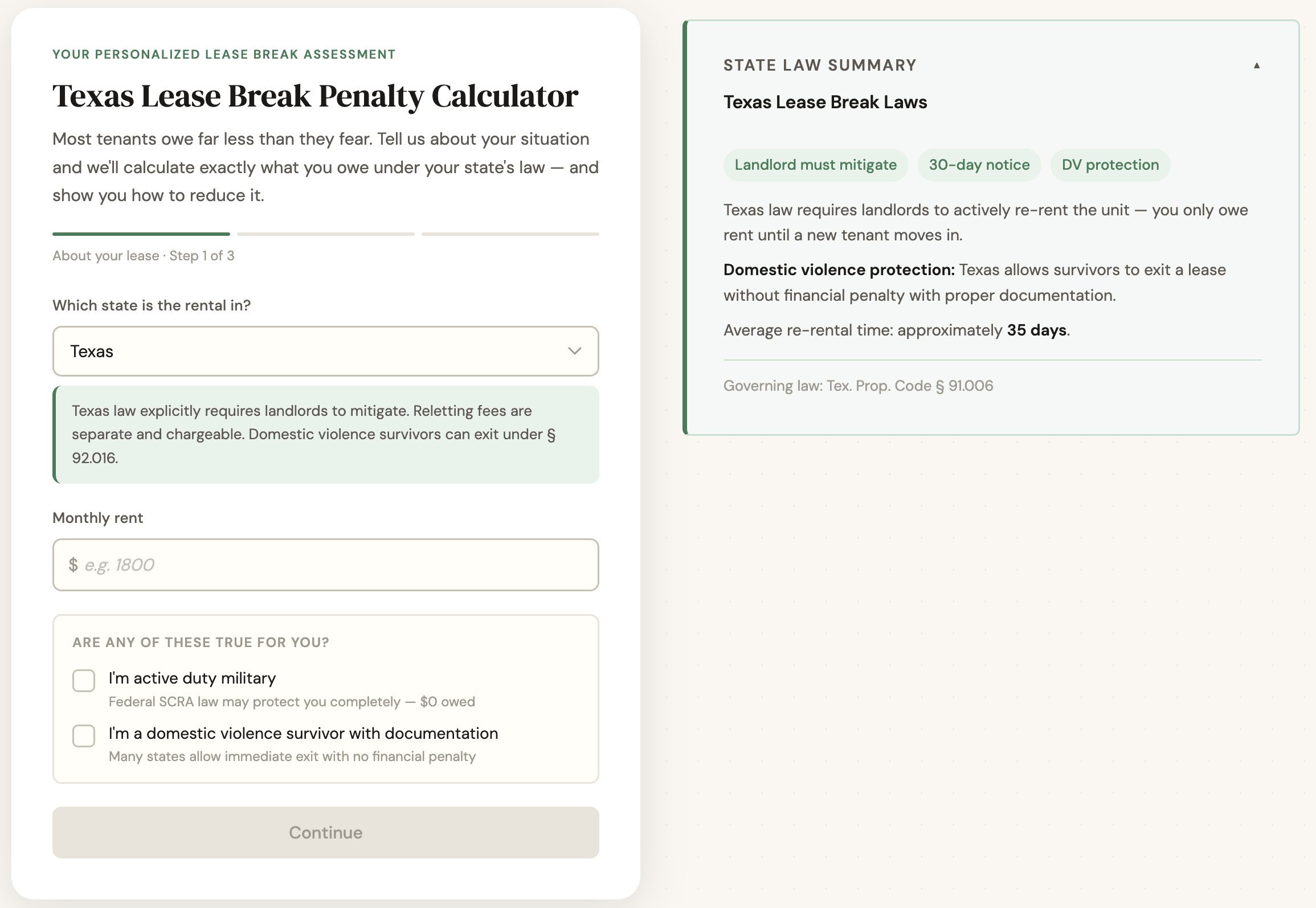 Lease Break Penalty Calculator gallery image
