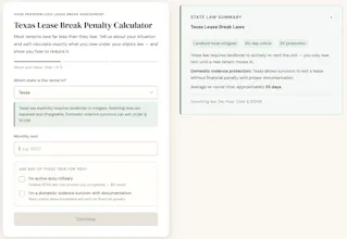Lease Break Penalty Calculator gallery image
