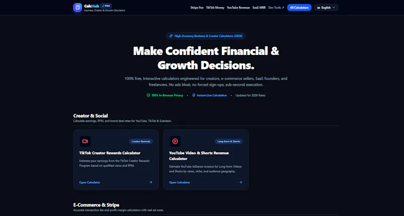 CalcHub screenshot 1