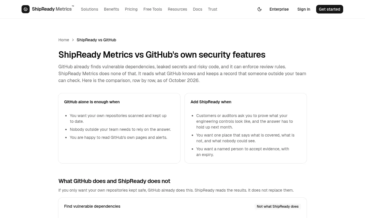 ShipReady Metrics gallery image