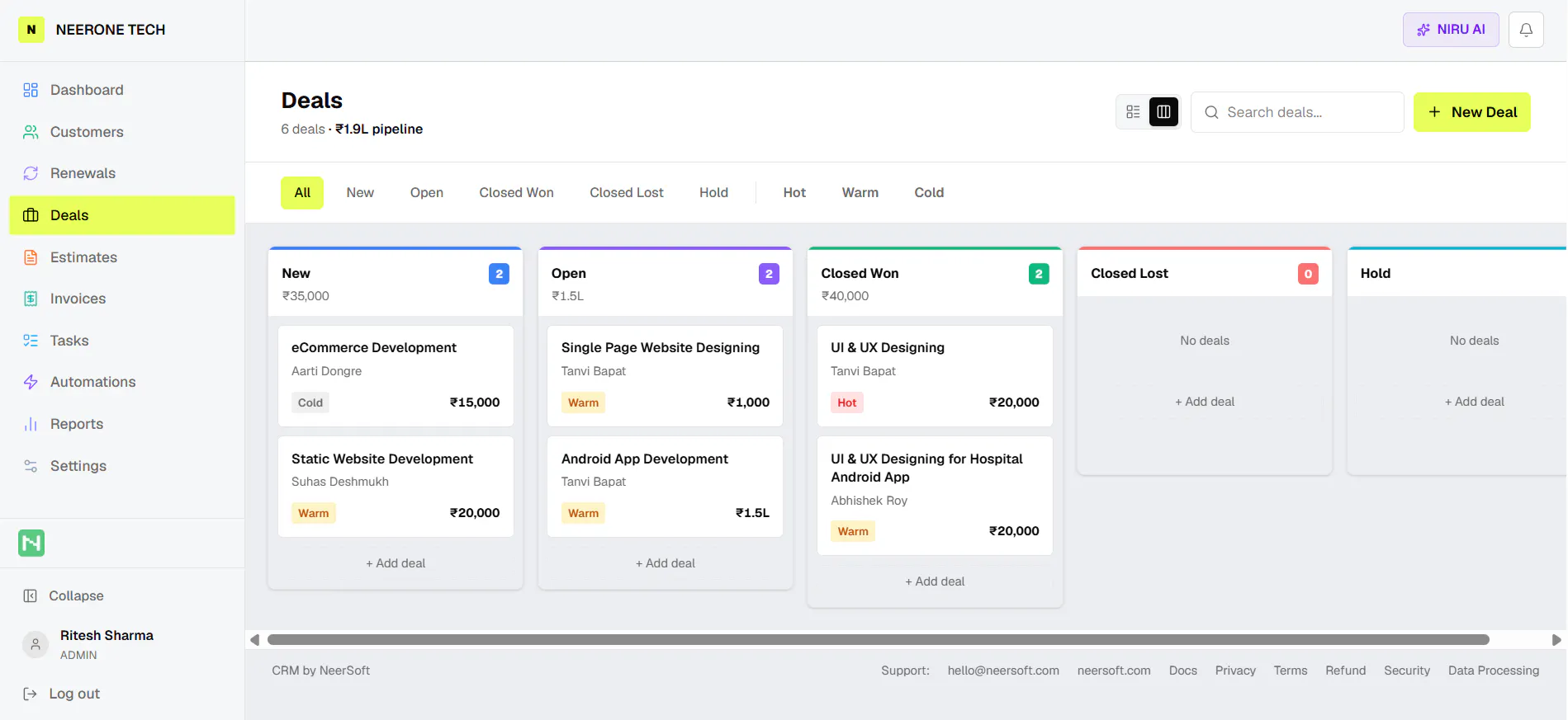 NeerSoft CRM gallery image