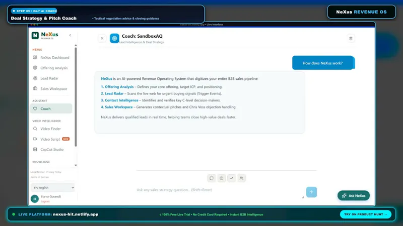 NeXus Revenue OS screenshot 1 (video preview)