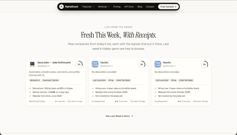 AlphaScout: Discover Startups Early screenshot 7