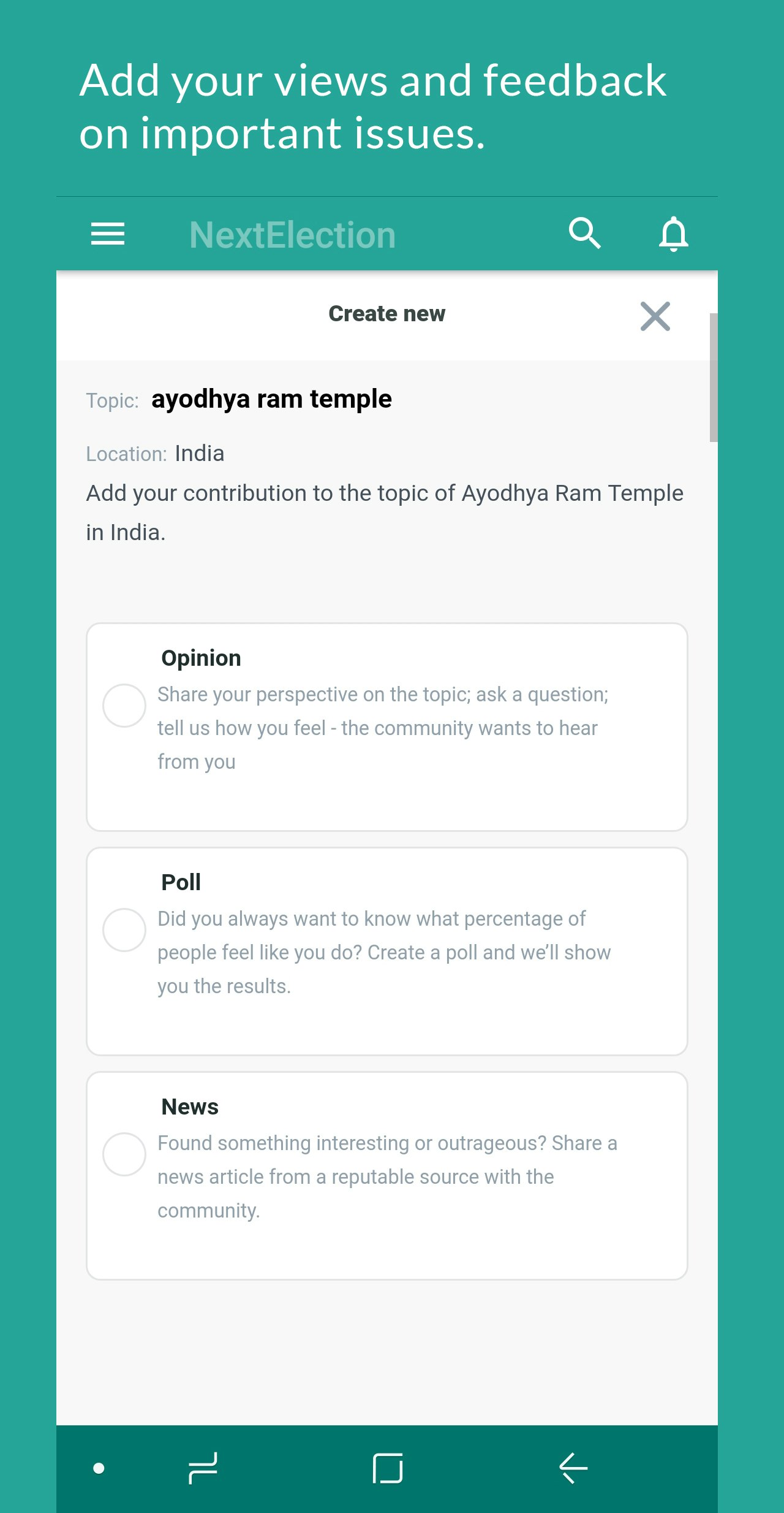 NextElection gallery image