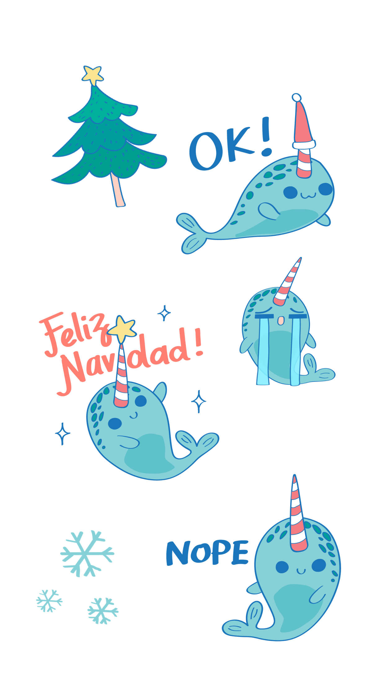 Dreamy the Narwhal Stickers gallery image