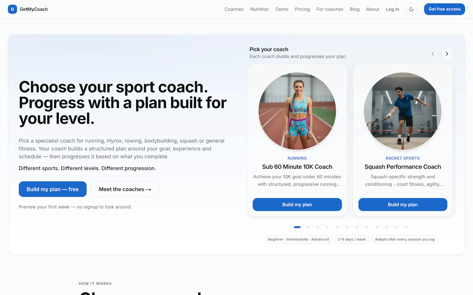 GetMyCoach screenshot 2