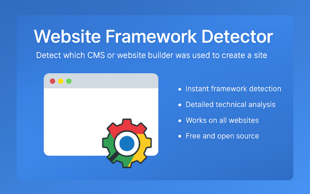 Website Framework Detector Extension gallery image