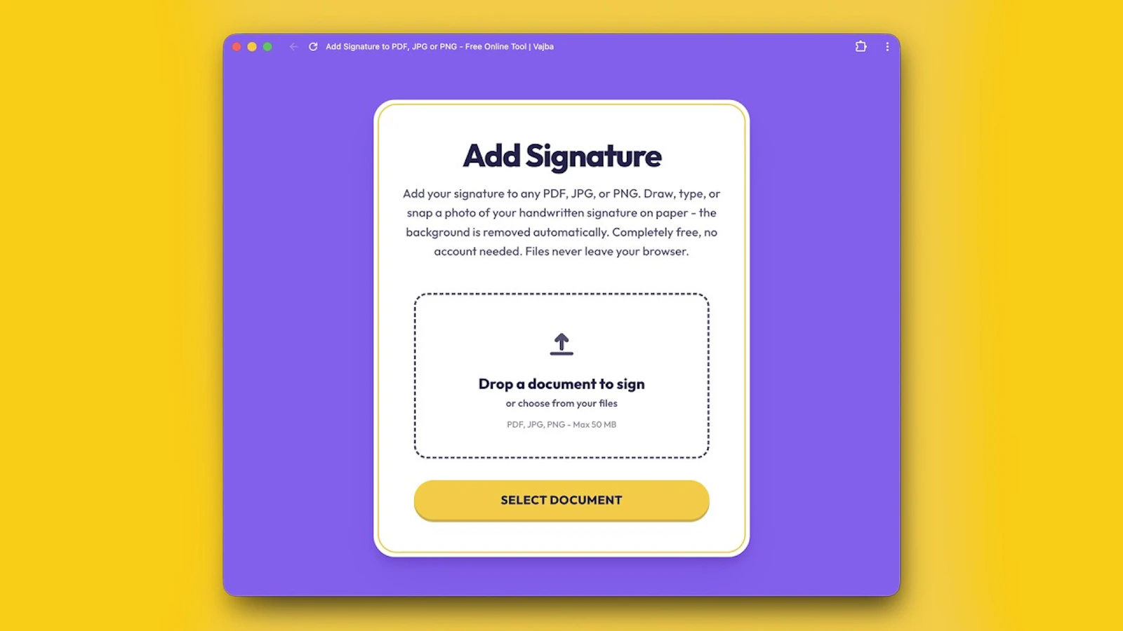 Add Signature screenshot 1 (video preview)
