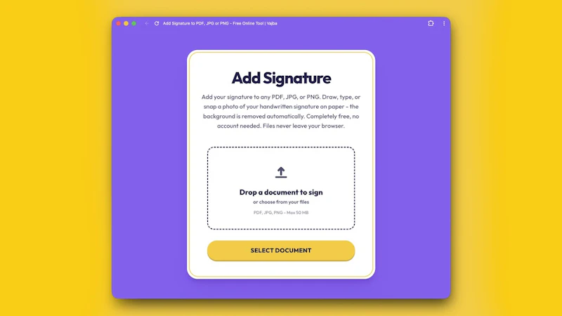Add Signature screenshot 1 (video preview)