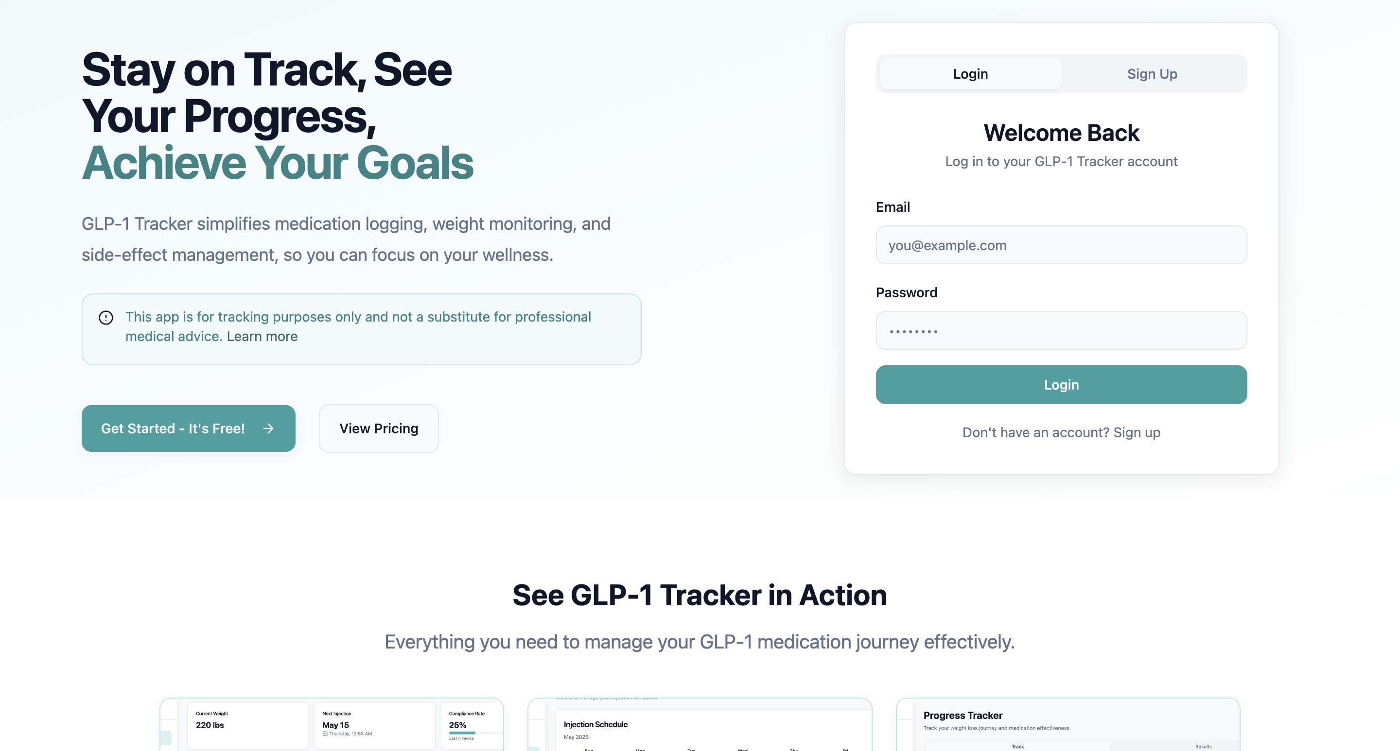 Media GLP-1 Tracker - Jejaki tembakan GLP -1 anda dan jangan sekali -kali terlepas dos mingguan lagi 1
