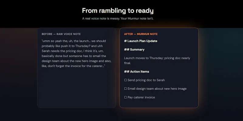 Murmur screenshot 2