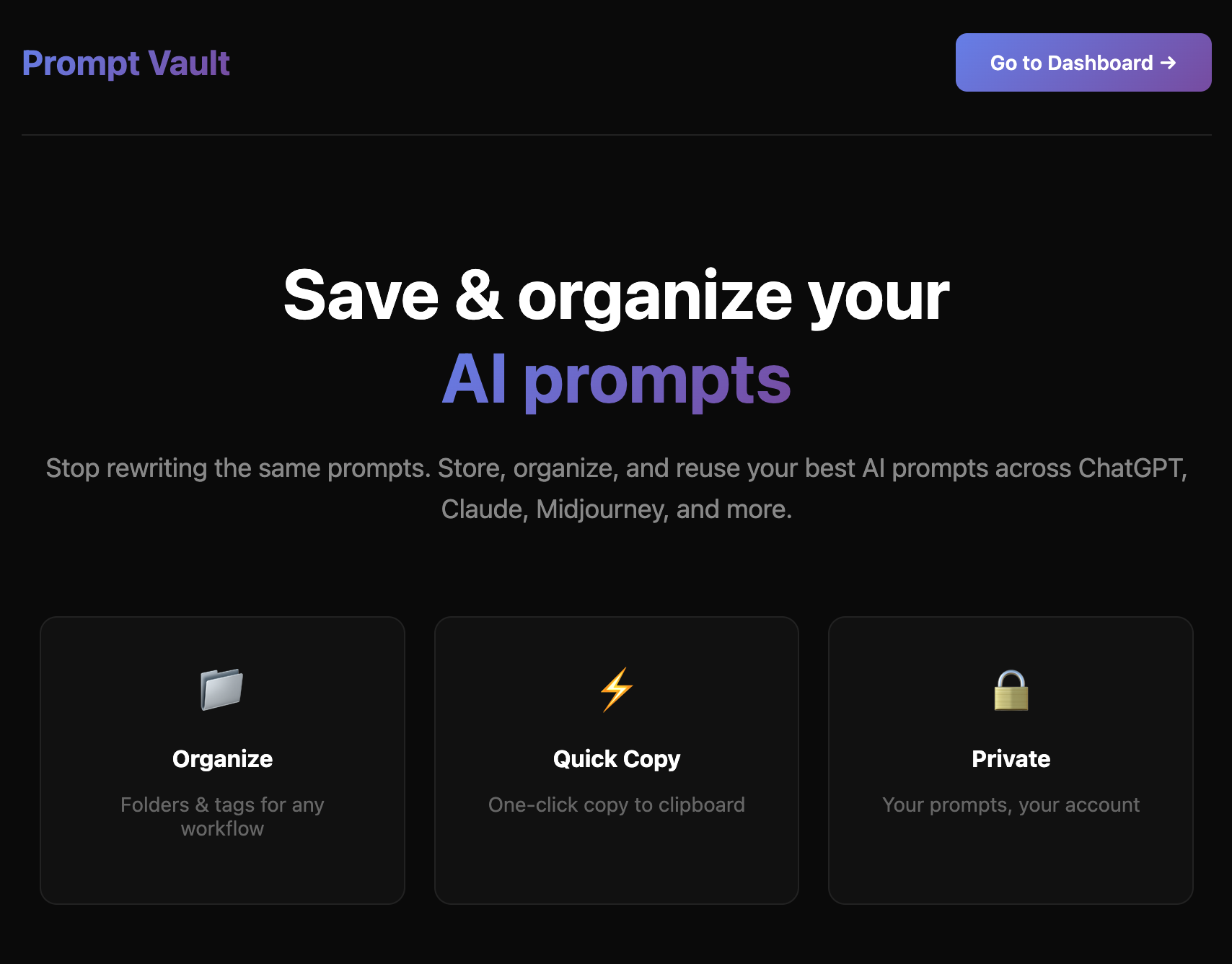 Prompt Vault gallery image