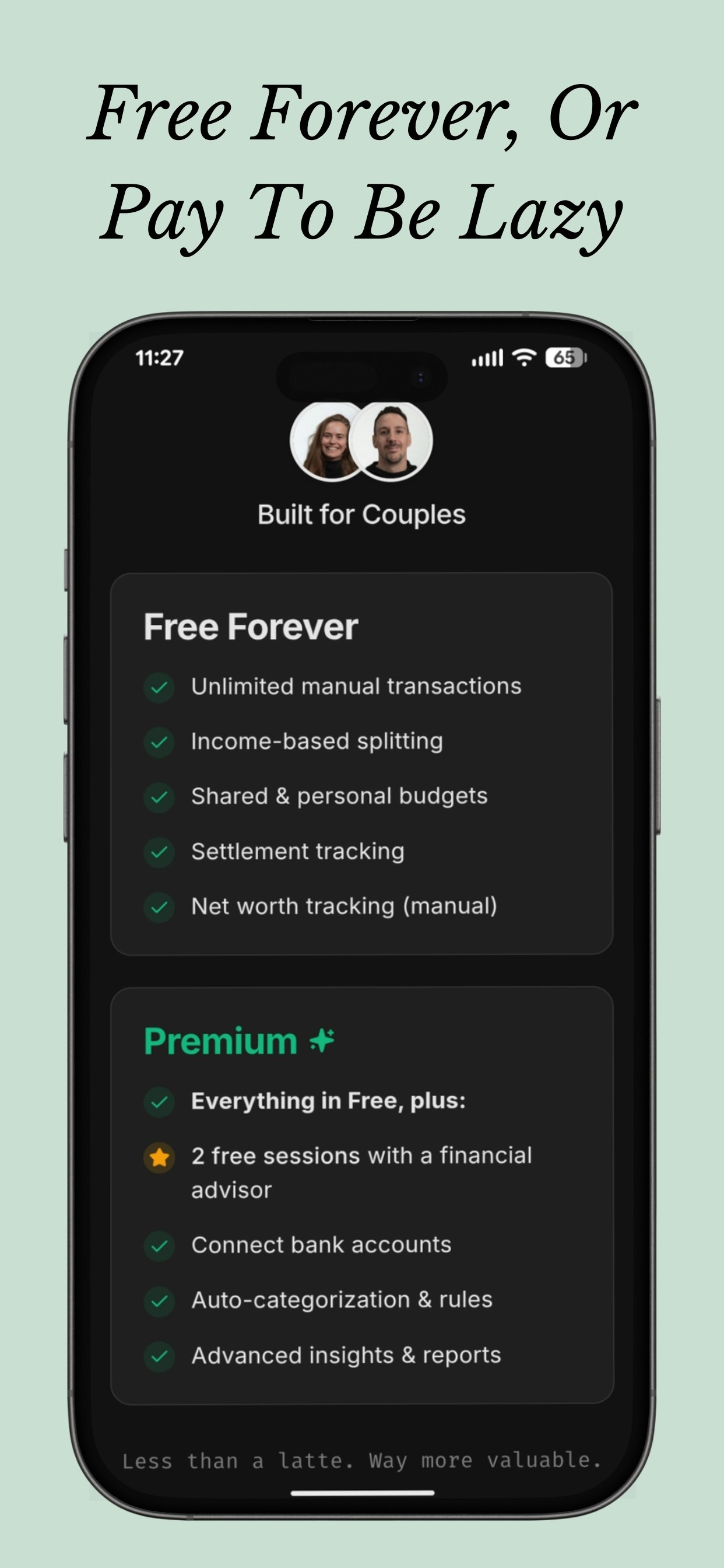 Halfway: Couples budget app - Screenshot 3 showing product features and functionality