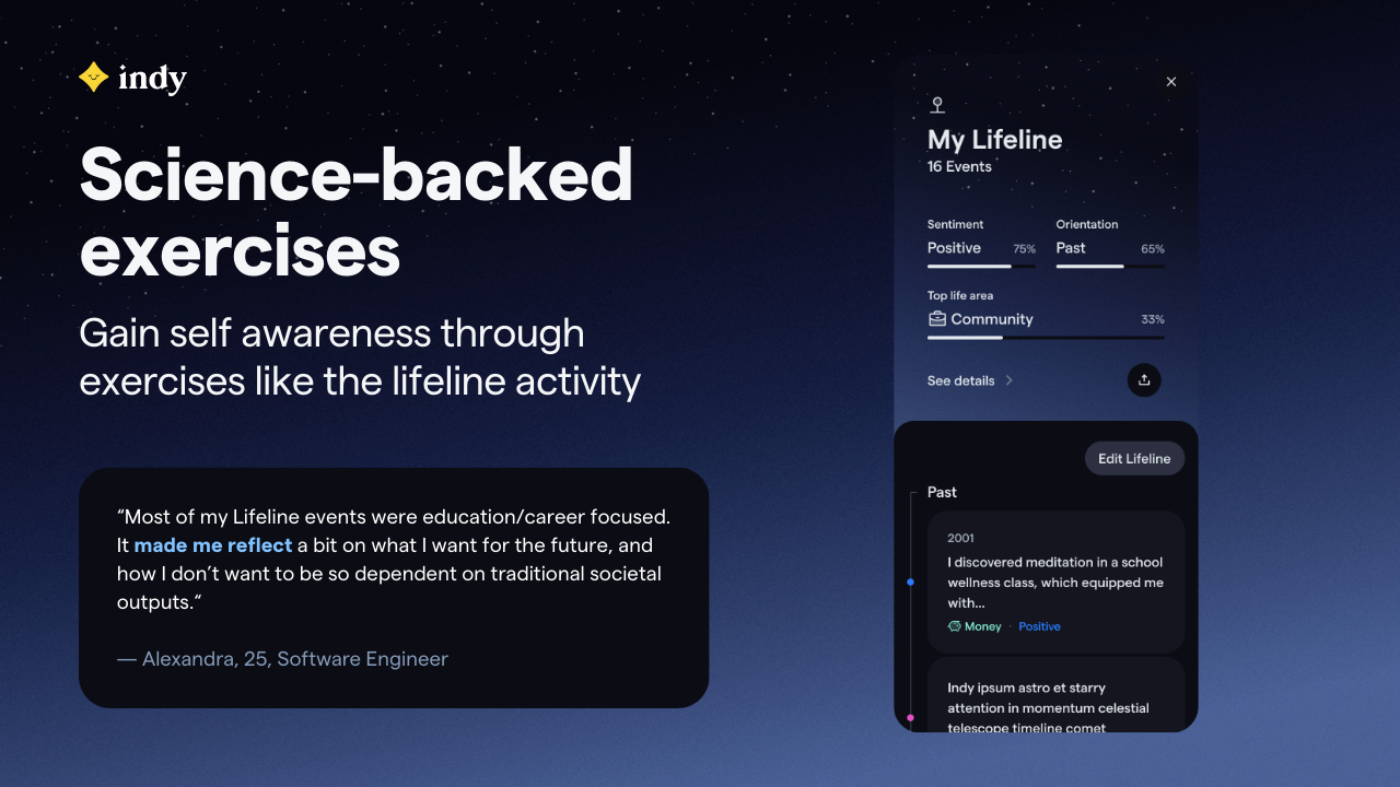 Indy: Your ADHD Copilot - Screenshot 2 showing product features and functionality