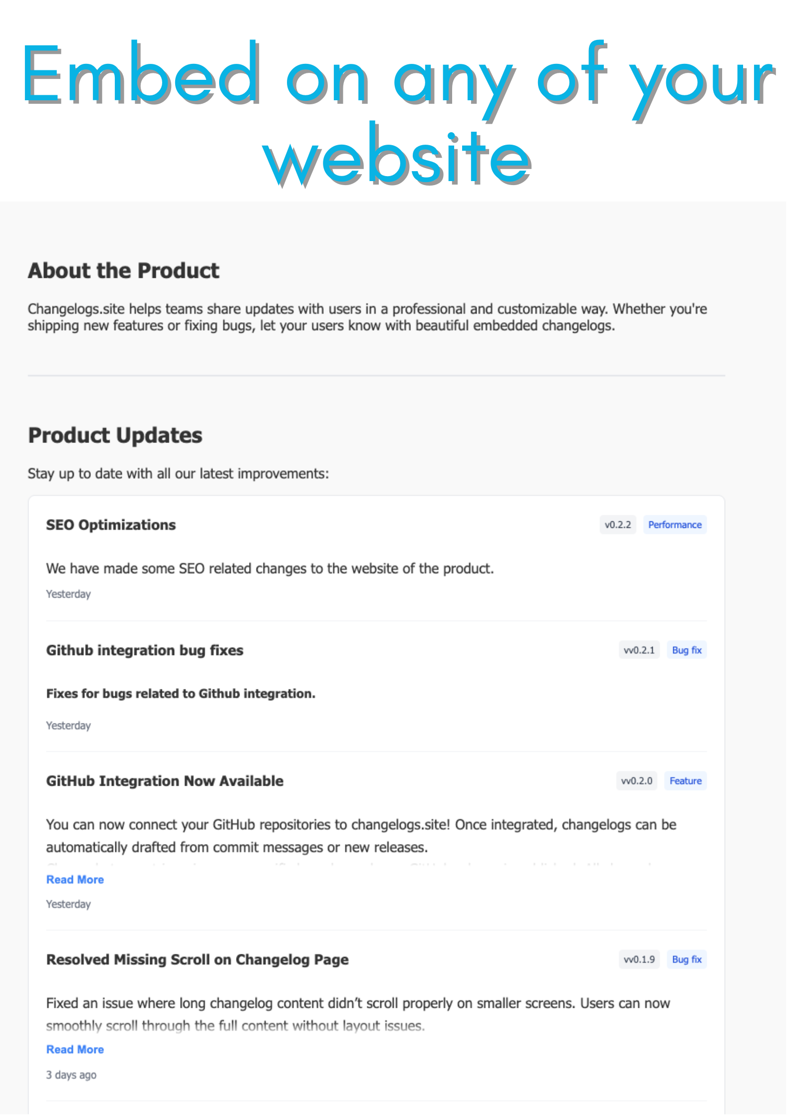 وسائط Changelogs.site - إنشاء changelogs جميلة في دقائق 6