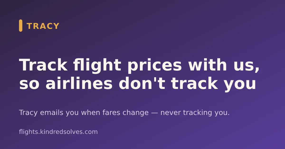 Tracy | Kindred Solves Flights gallery image