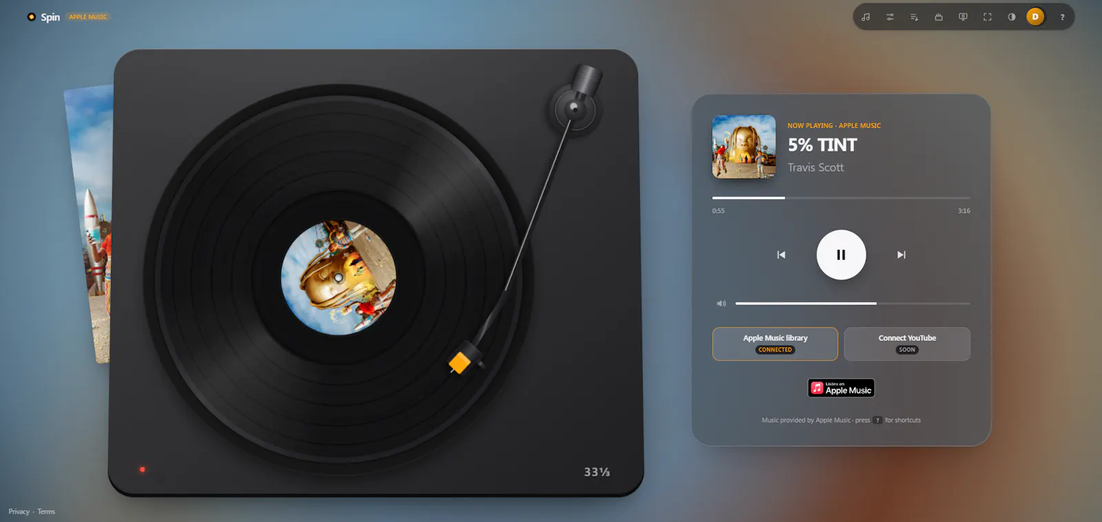 Spin screenshot 2