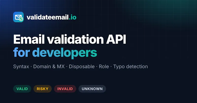 validateemail.io screenshot 1