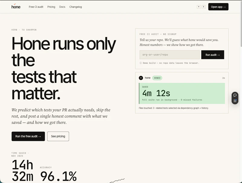 Hone screenshot 1