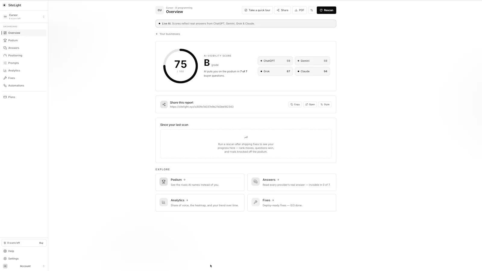 Site Light screenshot 2