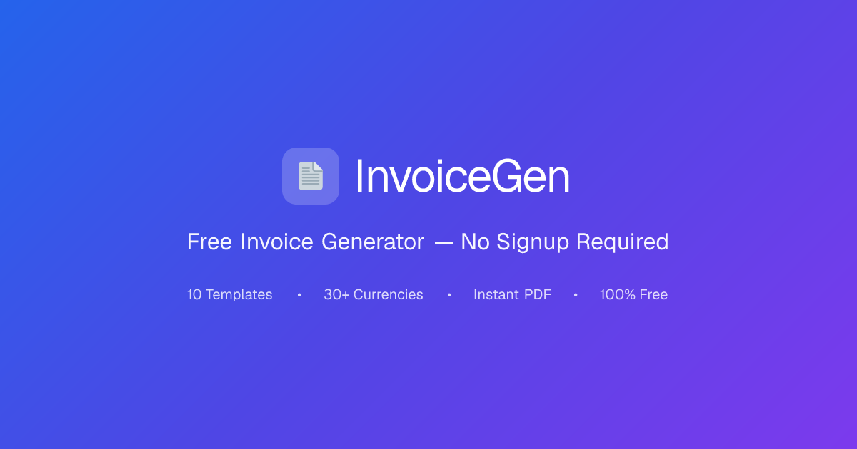 InvoiceGen gallery image