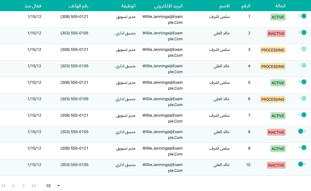 RTL/LTR Responsive Tables in Figma gallery image