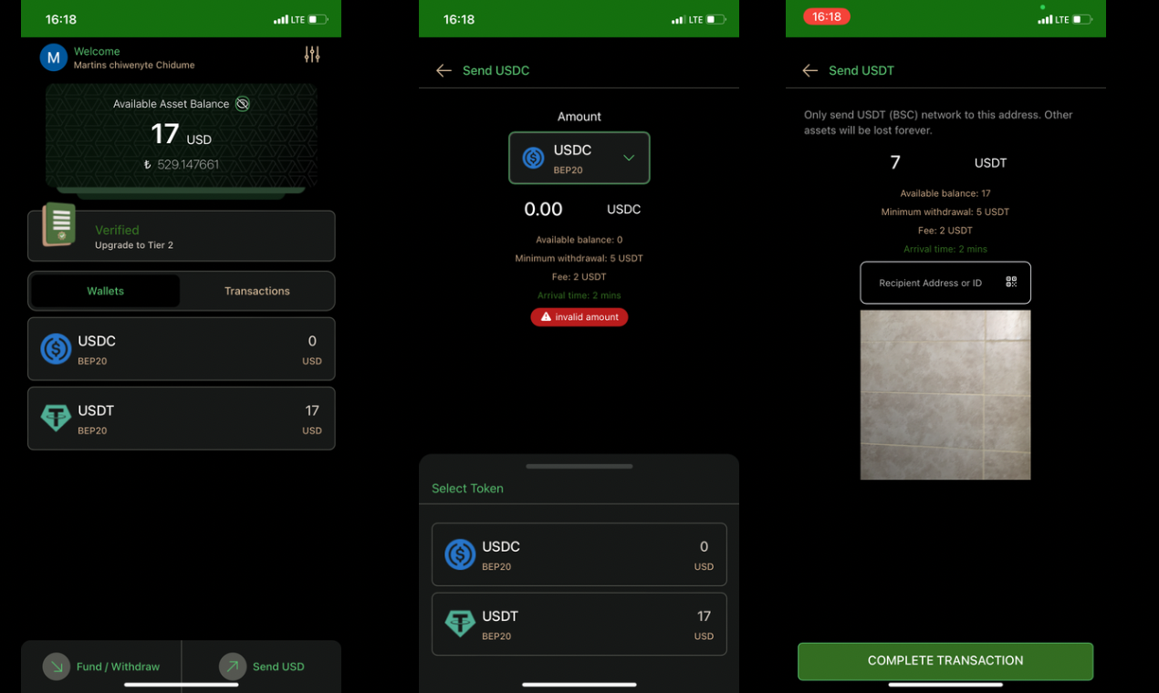 Afrikalı öğrenciler için para uygulaması - Anında ödeme ve transferleri sağlayan bir blockchain uygulaması medya 3