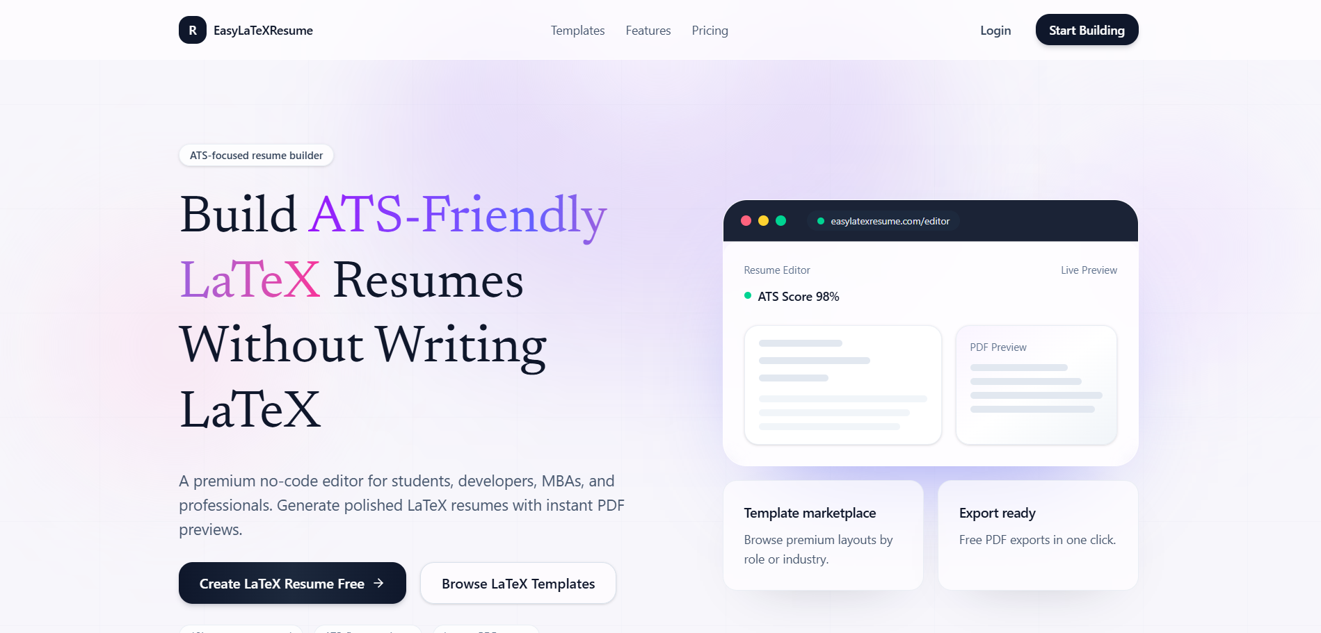 Easy LaTeX Resume gallery image