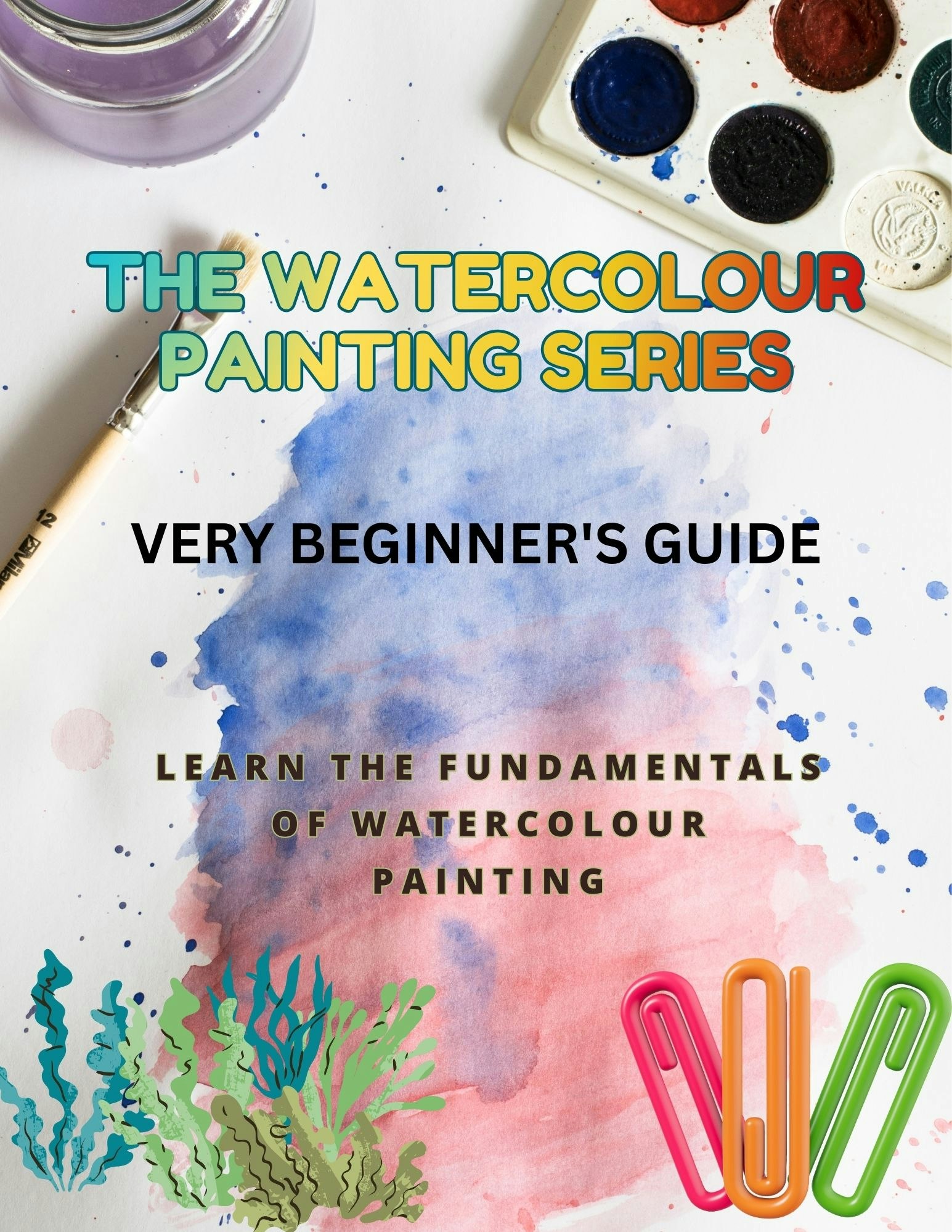 Water Colour Painting Guide - Product Hunt launch logo and brand identity
