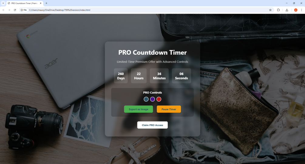 Premium -Countdown -Timer mit Animationen - Premium -Countdown -Timer mit Animationen und reibungslosen Übergängen Medien 1
