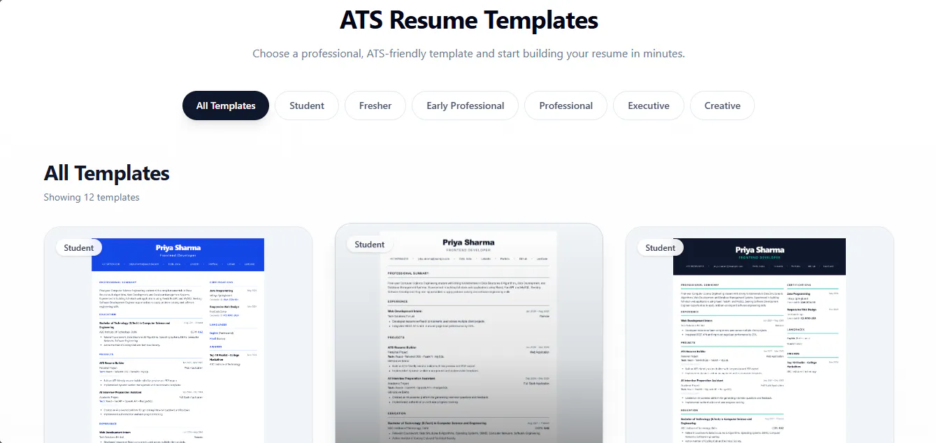 ResumeBuilder gallery image