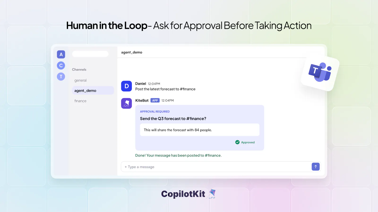 CopilotKit Channels SDK screenshot 6