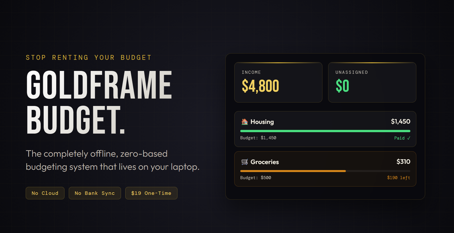 GoldFrame Budget gallery image