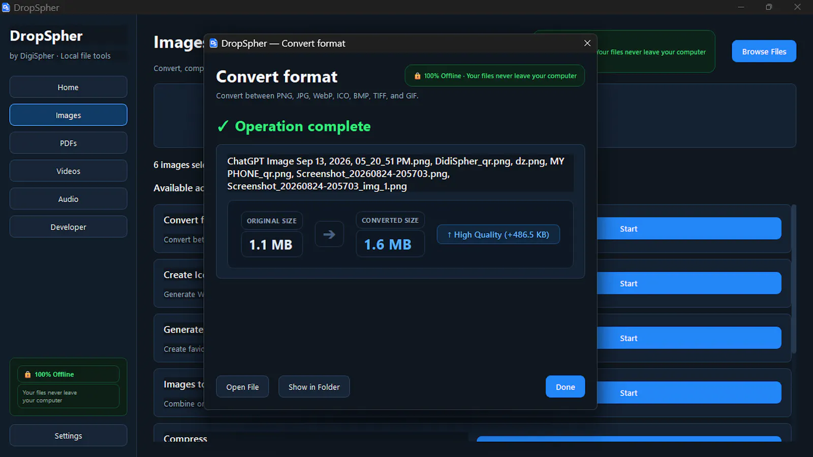 DropSpher File Converter screenshot 14