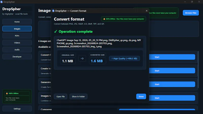 DropSpher File Converter screenshot 14