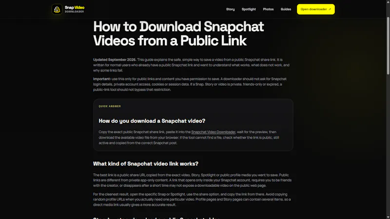 Snap Video Downloader screenshot 5