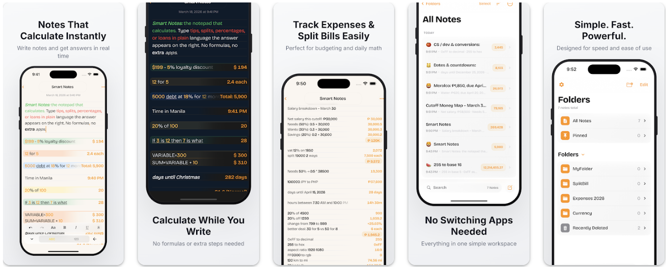 NoteCalc - Notepad Calculator gallery image