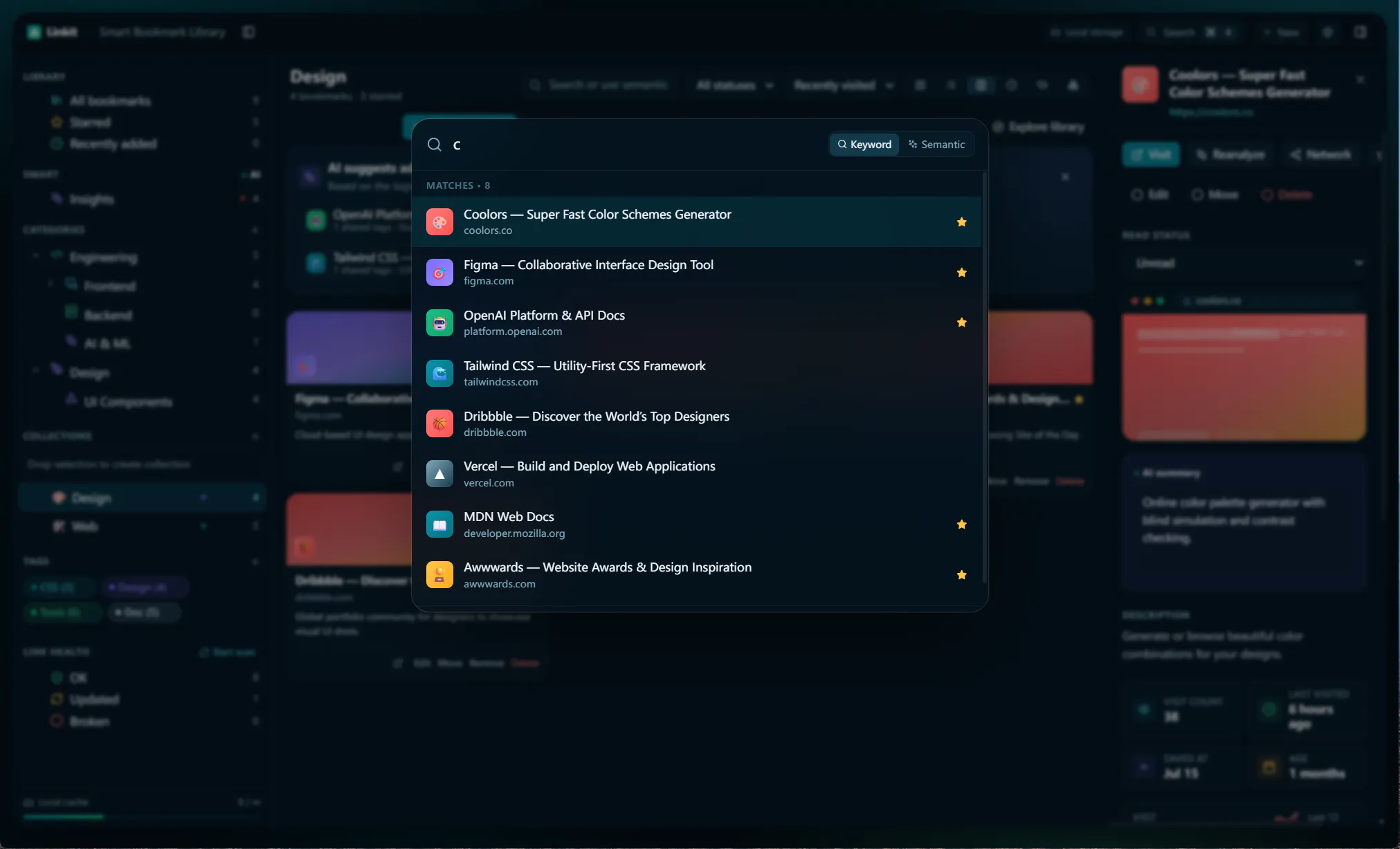 Linkit is a desktop bookmark manager screenshot 5