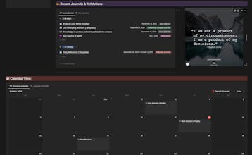 Mental Health & Habits Tracker in Notion gallery image