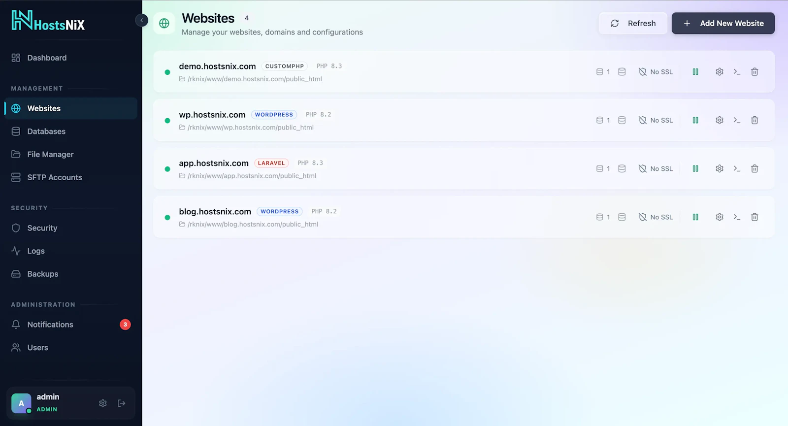 HostsNiX screenshot 3
