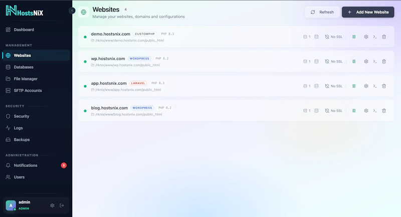HostsNiX screenshot 3
