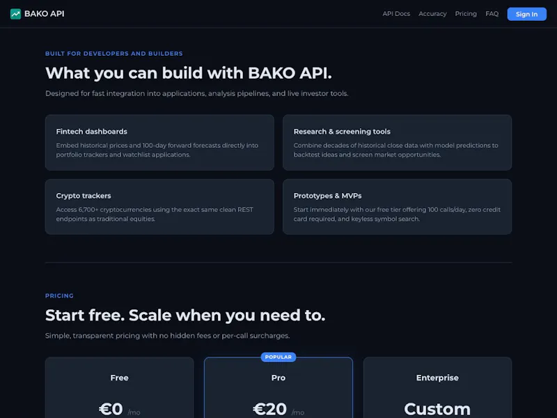 BAKO API screenshot 5