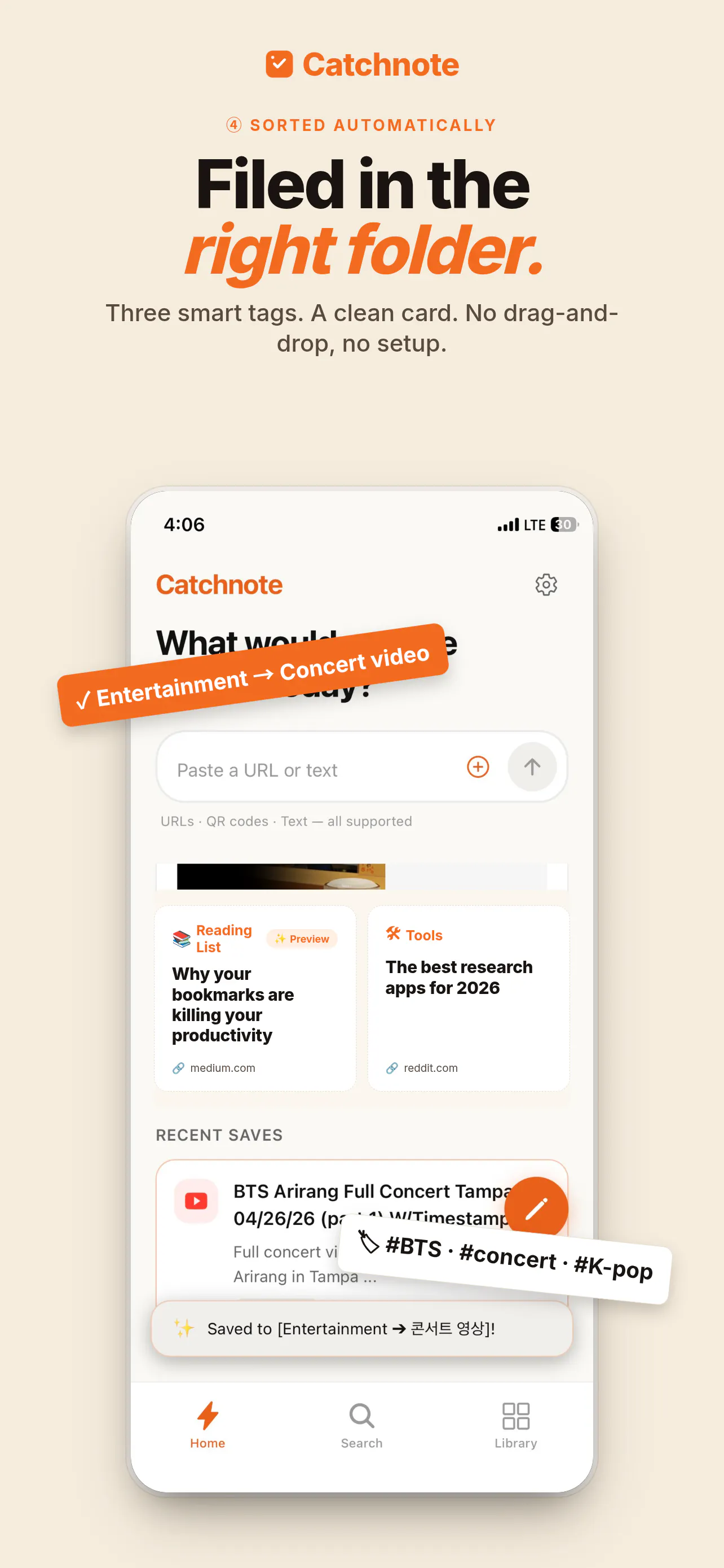catchnote AI digest memo screenshot