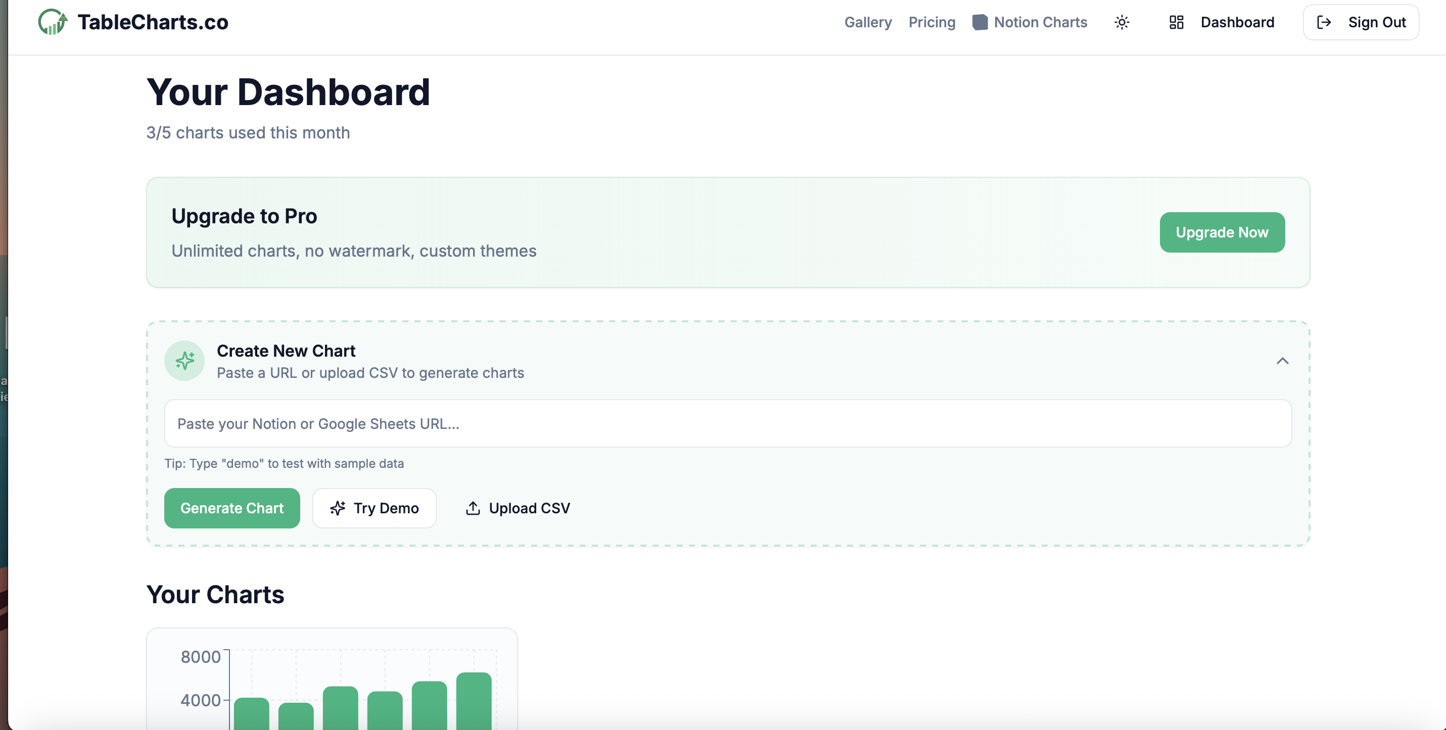 TableCharts.co gallery image