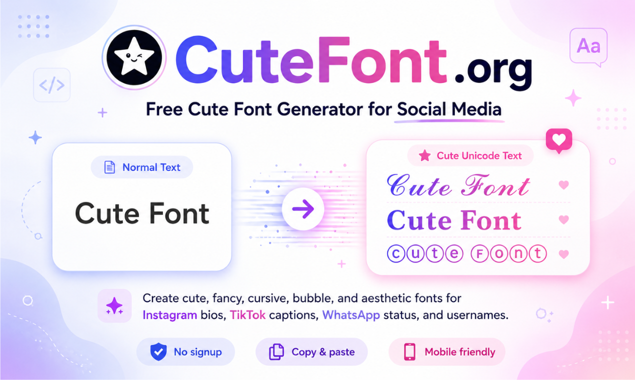 CuteFont.org - Cute Font Generator gallery image